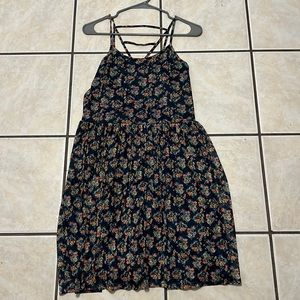 a large cute strappy floral dress!